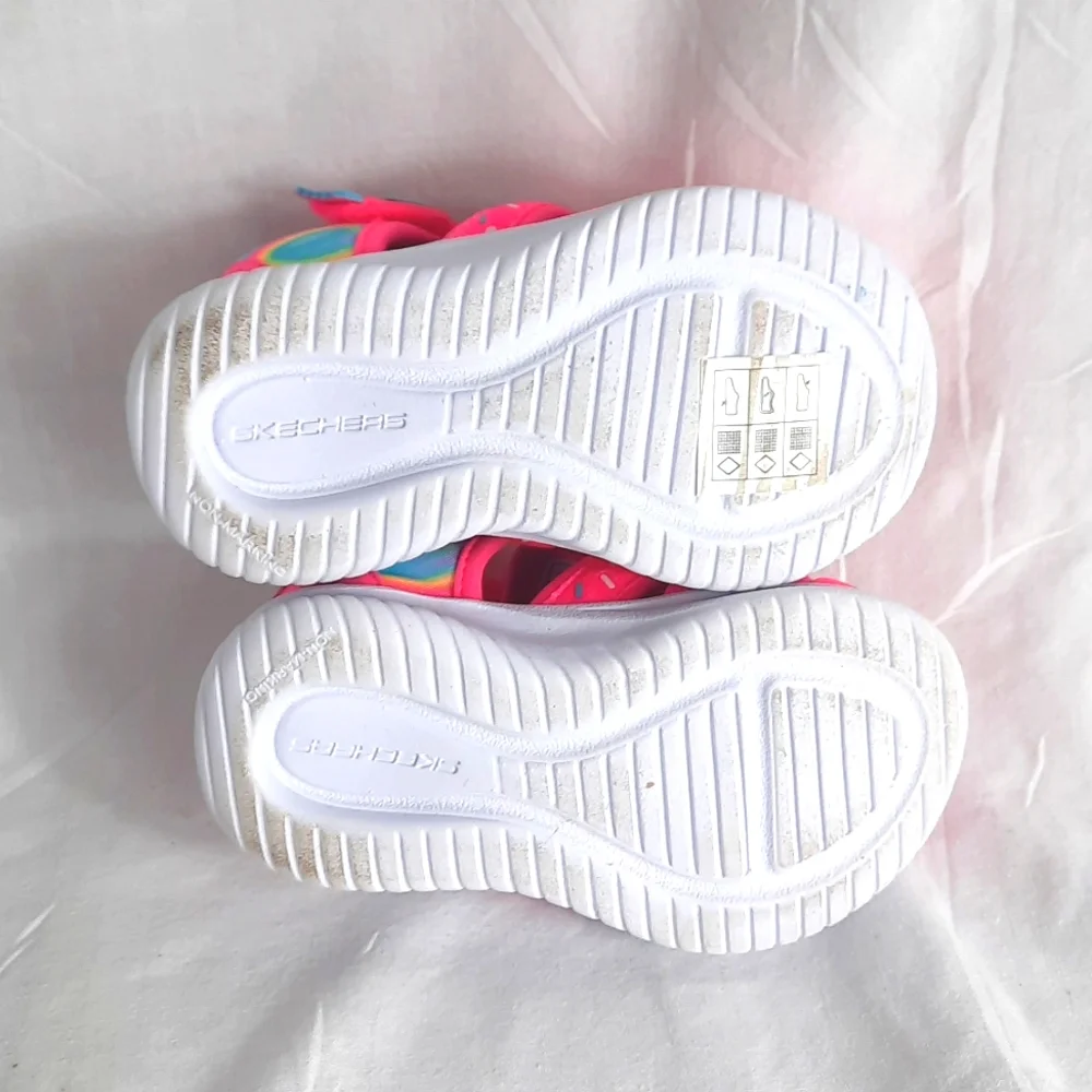 Skechers Sweet Kicks Jumpster  Scented Toddler Sandals Size 5 Pink Rainbow
